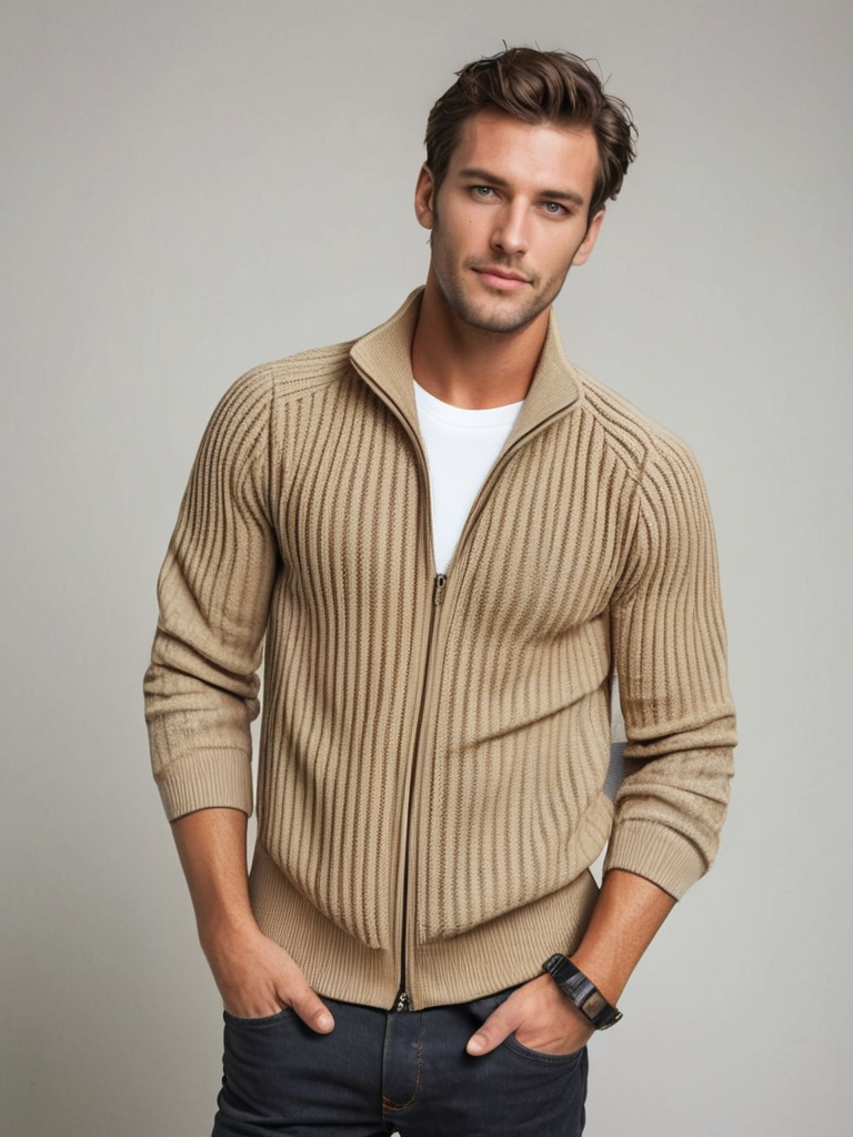 JAMESON | MET STAANDE KRAAG EN STREEPDESIGN