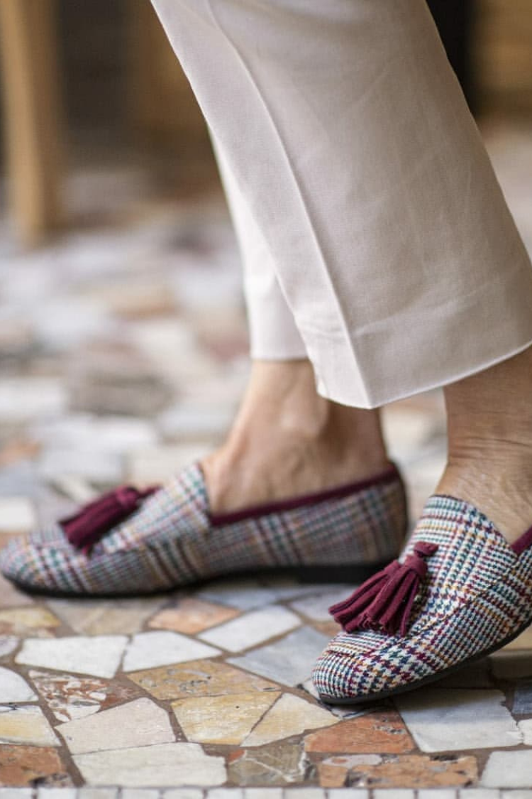 MARIJKE | SLIP-ON LOAFERS MET SCHOTSE KWASTJES