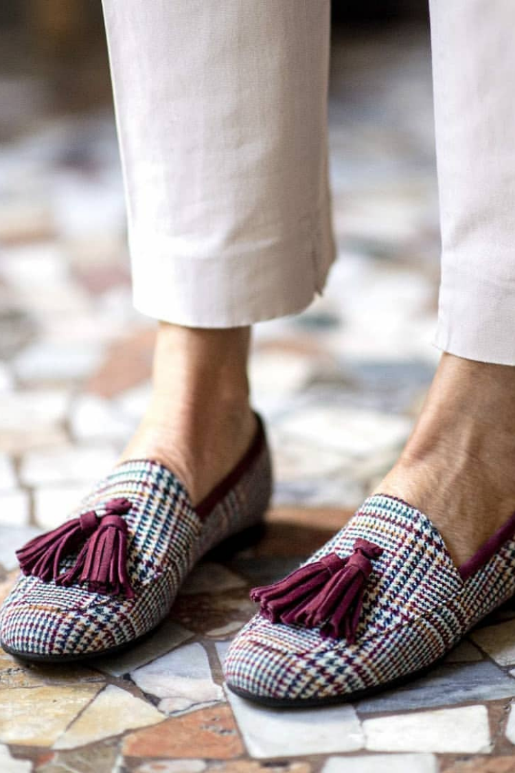 MARIJKE | SLIP-ON LOAFERS MET SCHOTSE KWASTJES