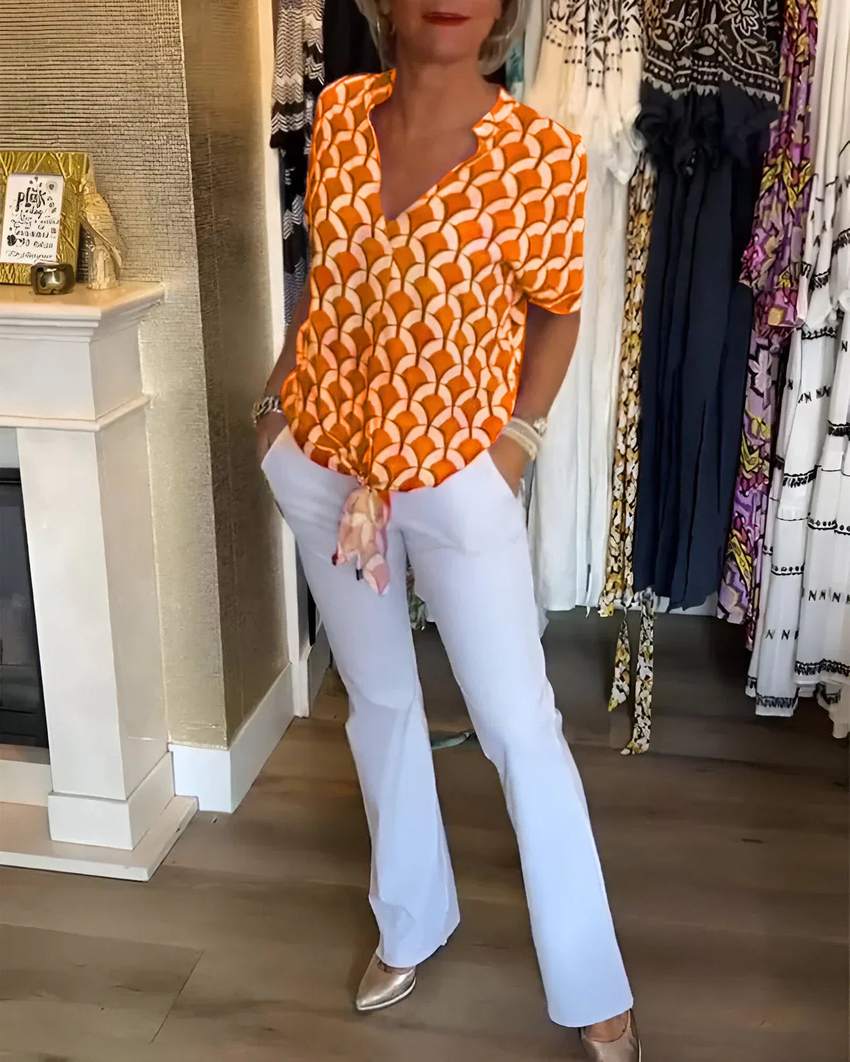 LEONTINE | ELEGANTE ZOMERBLOUSE