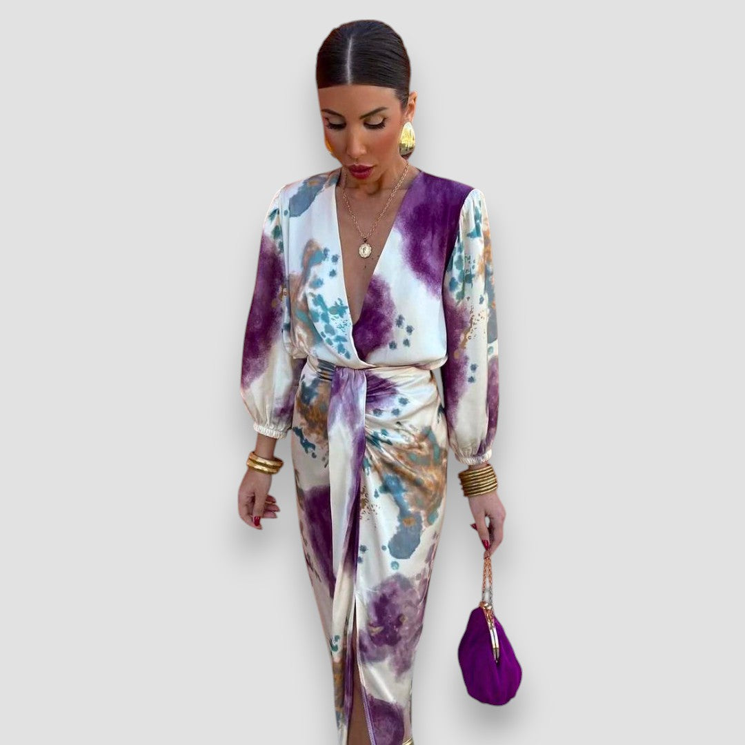 LARISSA | VIOLET V-HALS JURK