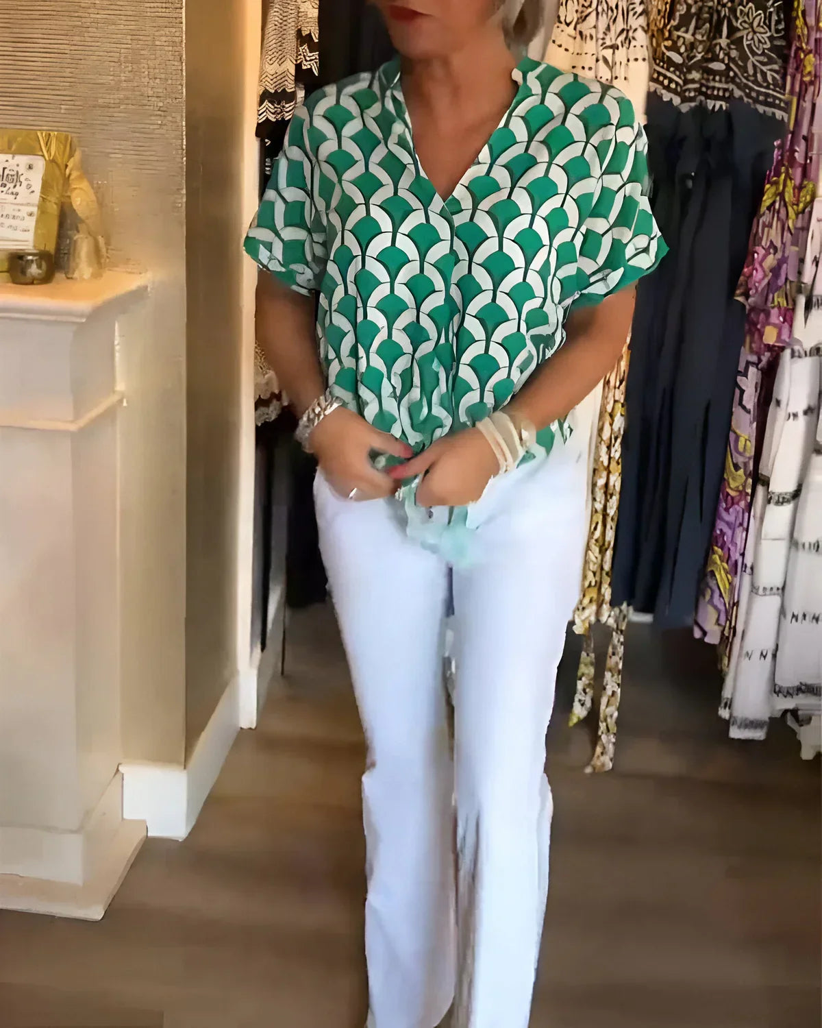 LEONTINE | ELEGANTE ZOMERBLOUSE