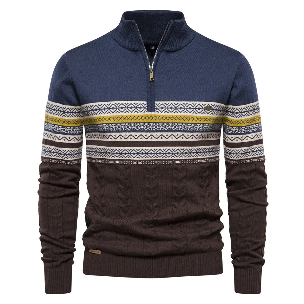JASPER | FAIR ISLE TRUI MET HALVE RITS