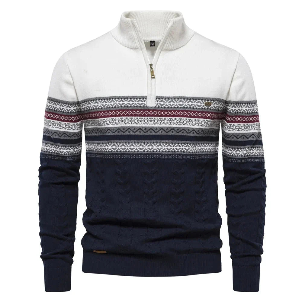 JASPER | FAIR ISLE TRUI MET HALVE RITS