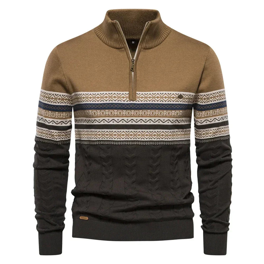 JASPER | FAIR ISLE TRUI MET HALVE RITS