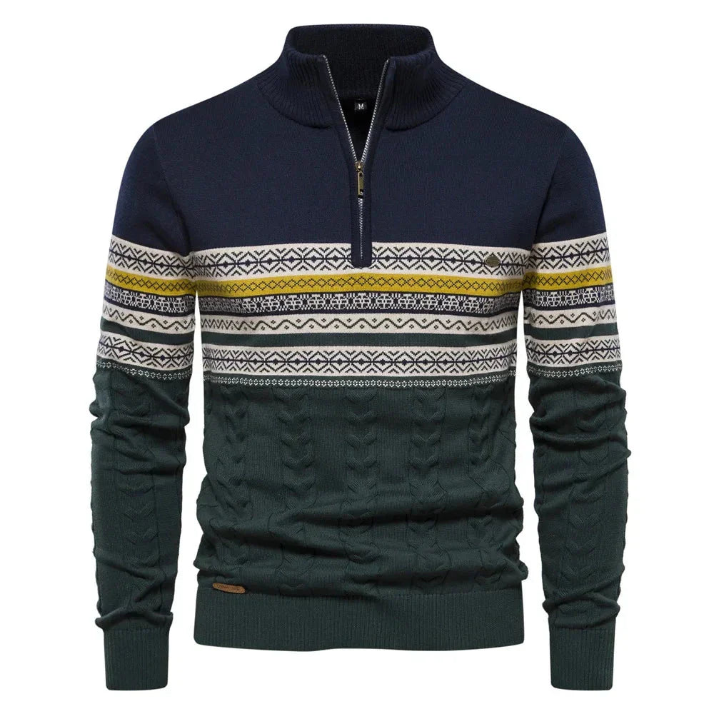 JASPER | FAIR ISLE TRUI MET HALVE RITS