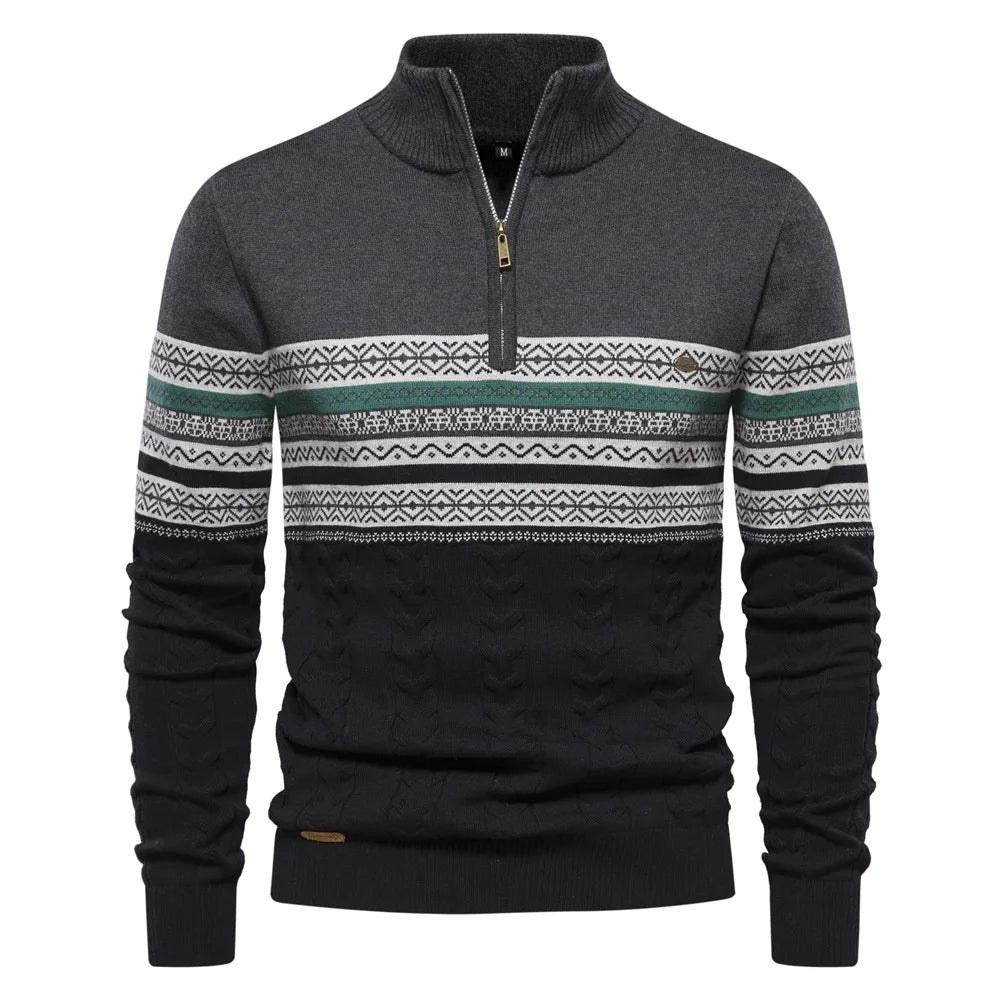 JASPER | FAIR ISLE TRUI MET HALVE RITS