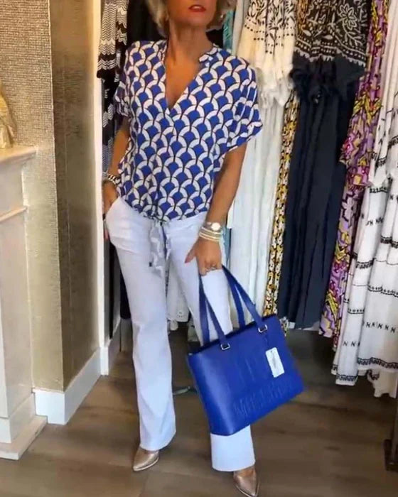 LEONTINE | ELEGANTE ZOMERBLOUSE