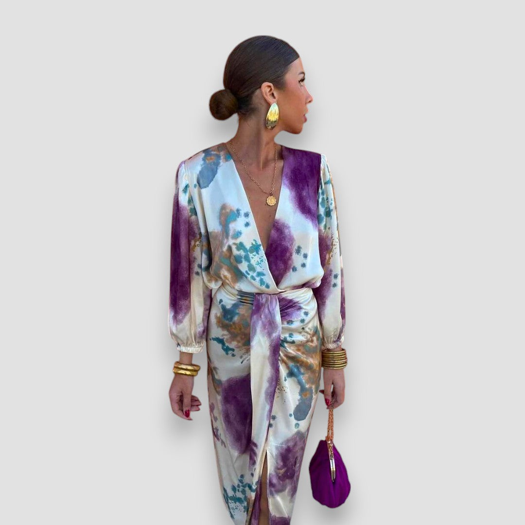 LARISSA | VIOLET V-HALS JURK