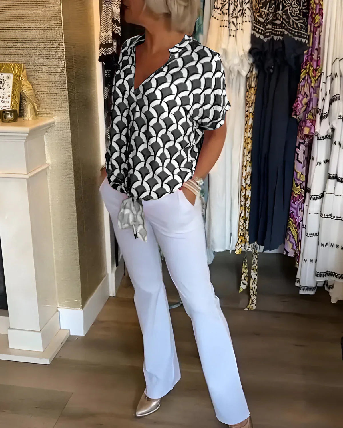 LEONTINE | ELEGANTE ZOMERBLOUSE