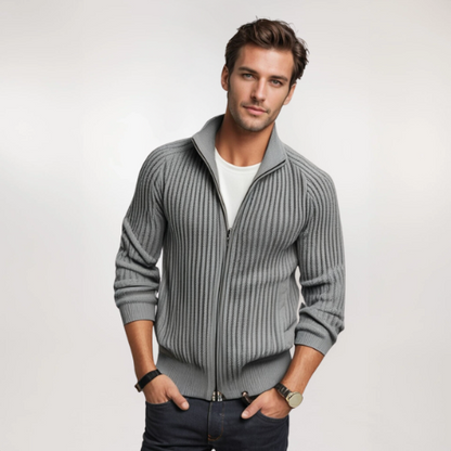 JAMESON | MET STAANDE KRAAG EN STREEPDESIGN