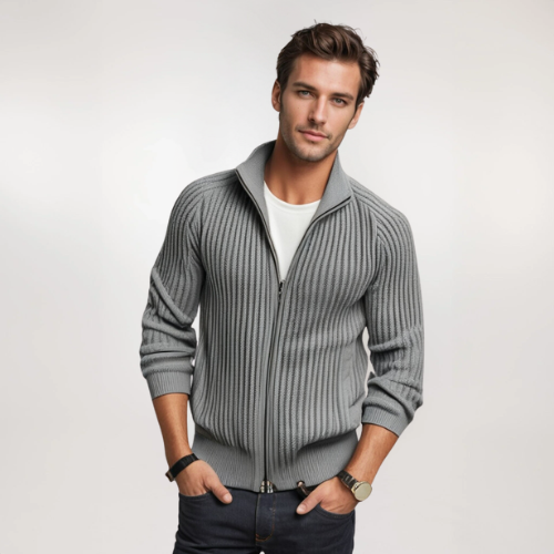 JAMESON | MET STAANDE KRAAG EN STREEPDESIGN