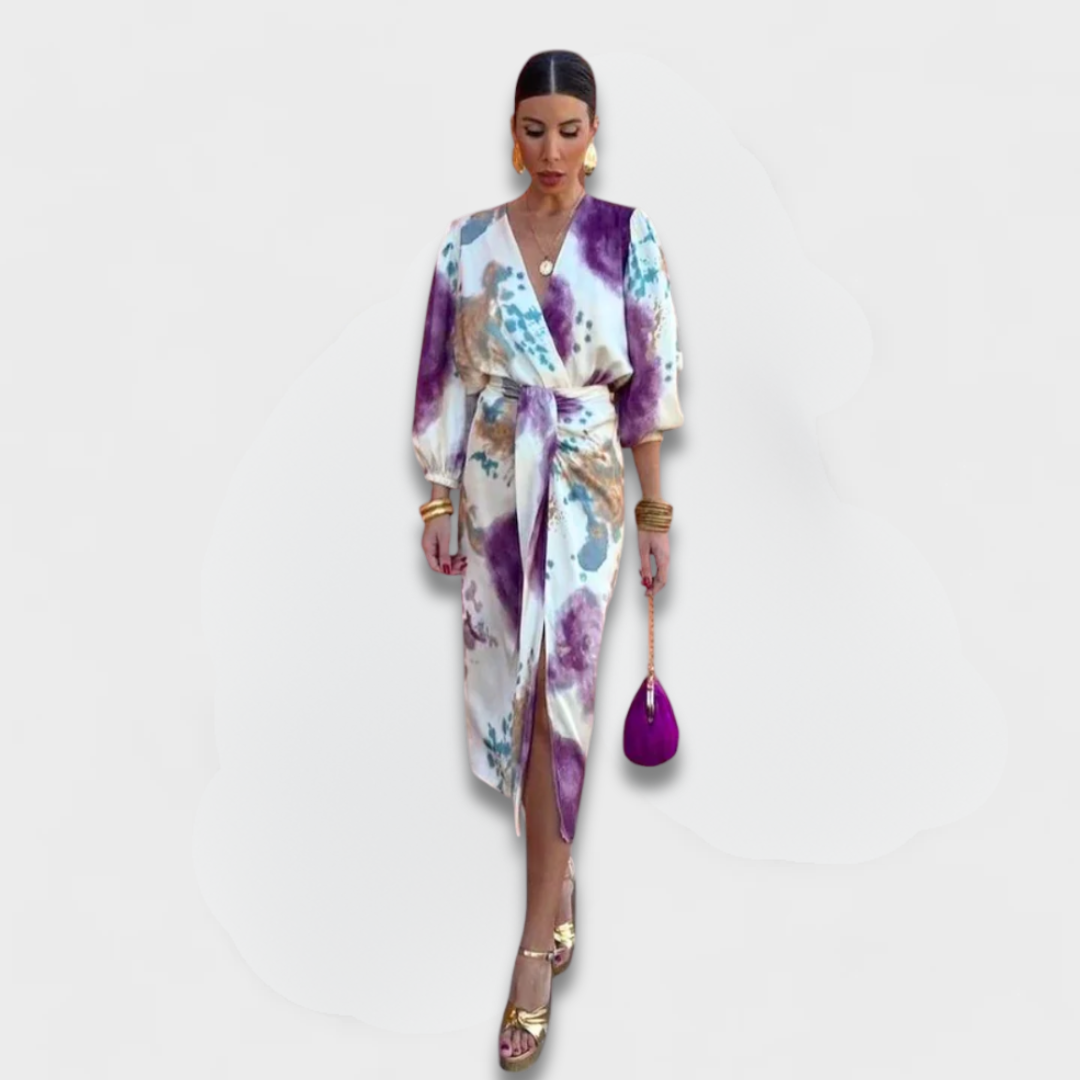 LARISSA | VIOLET V-HALS JURK