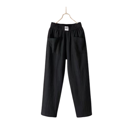CLAUDIA | LINNEN BROEK MET HOGE TAILLE