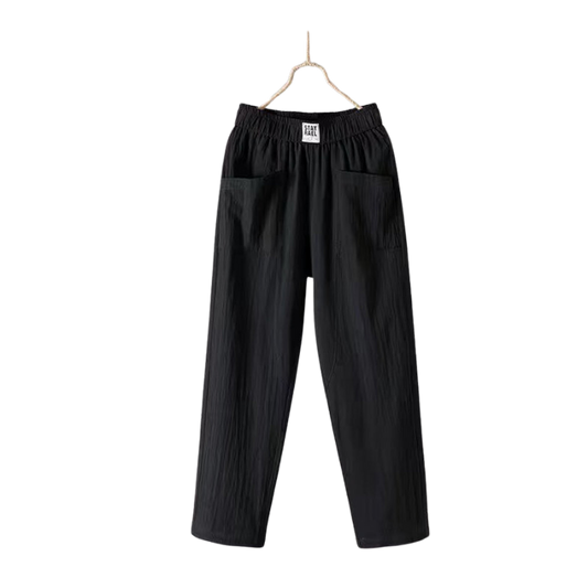 CLAUDIA | LINNEN BROEK MET HOGE TAILLE