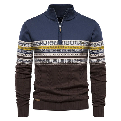 JASPER | FAIR ISLE TRUI MET HALVE RITS