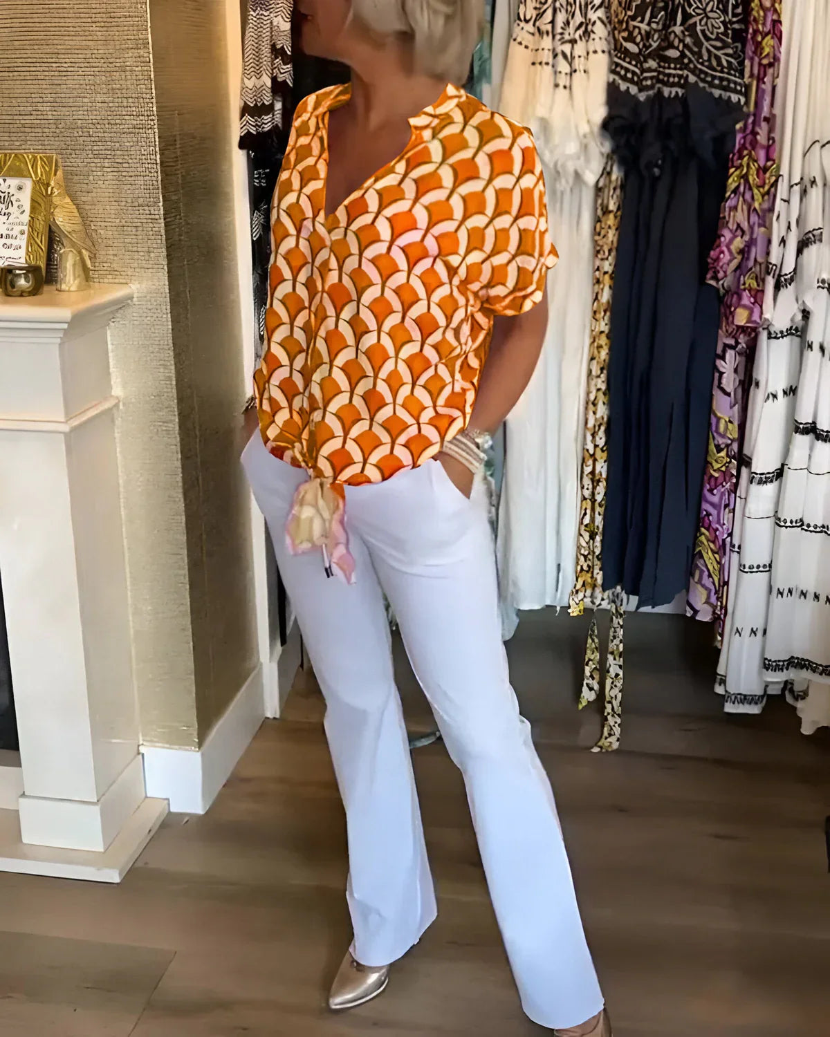 LEONTINE | ELEGANTE ZOMERBLOUSE